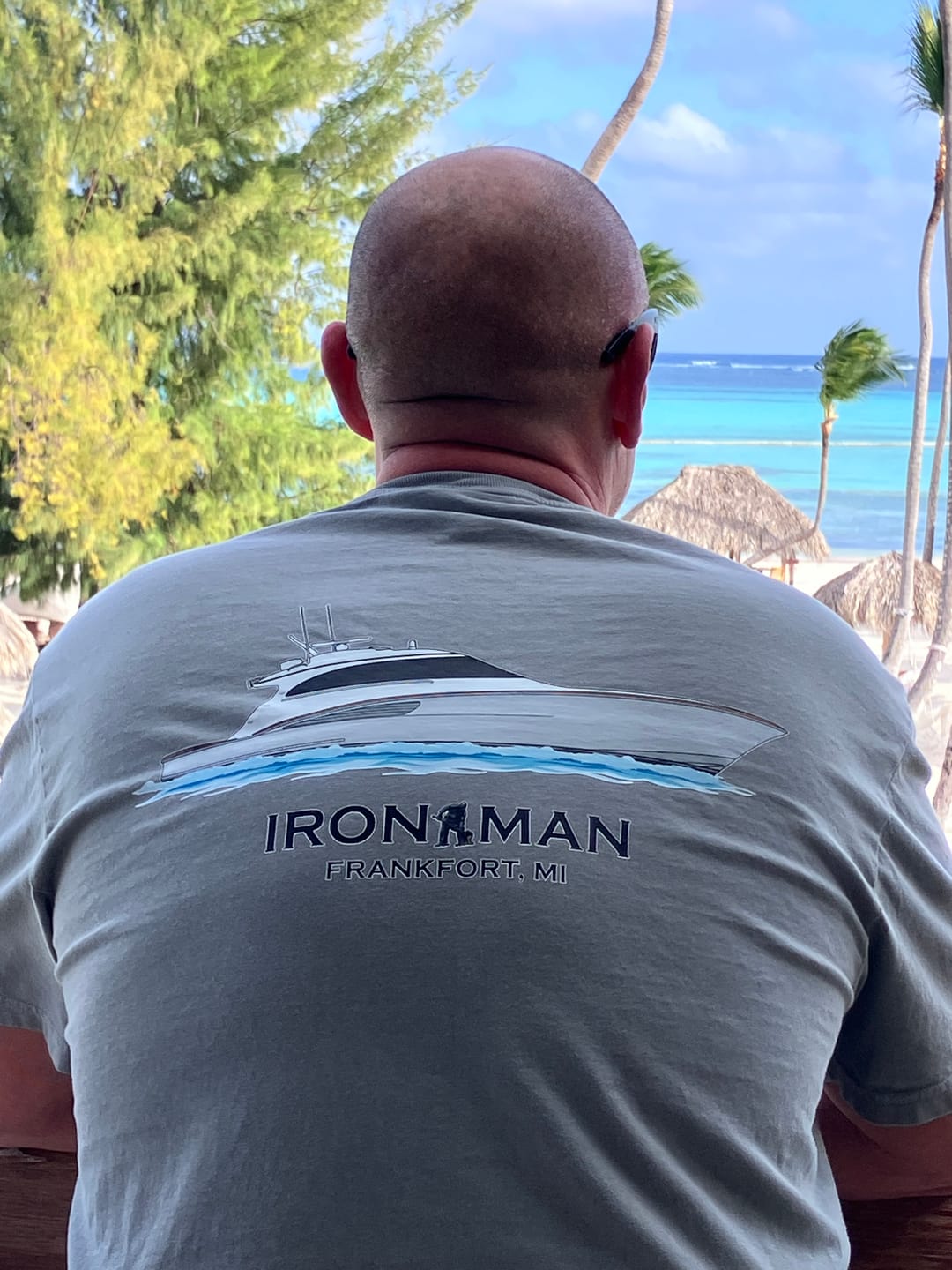 Customer photo review of Custom Boat T-Shirts - With Front Pocket