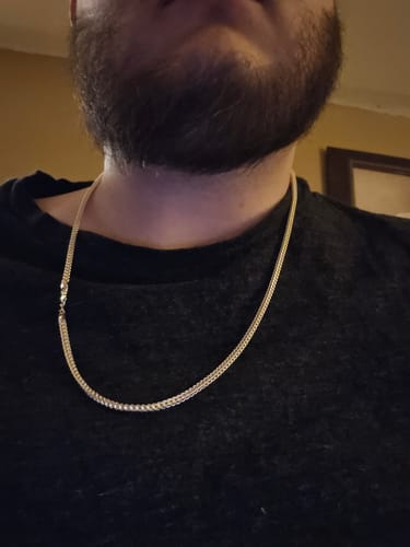 Customer photo review of 10KT Gold Franco Chain 003