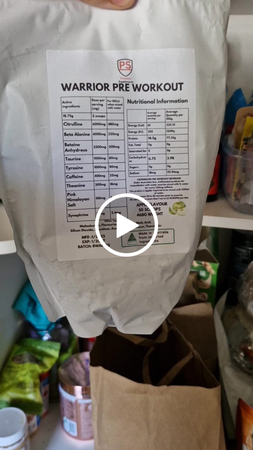 Customer video review of Warrior High-Stimulant Pre-workout