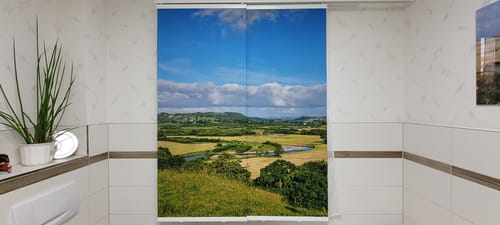 Customer photo review of Schiebegardine mit Motiv