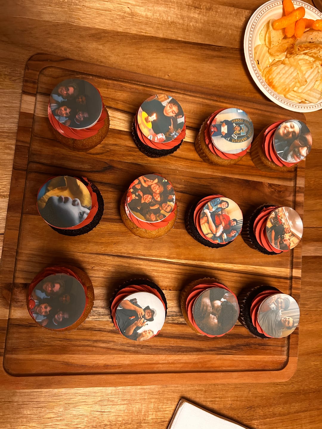 Customer photo review of Custom Logo / Photo Cupcakes with Custom Color