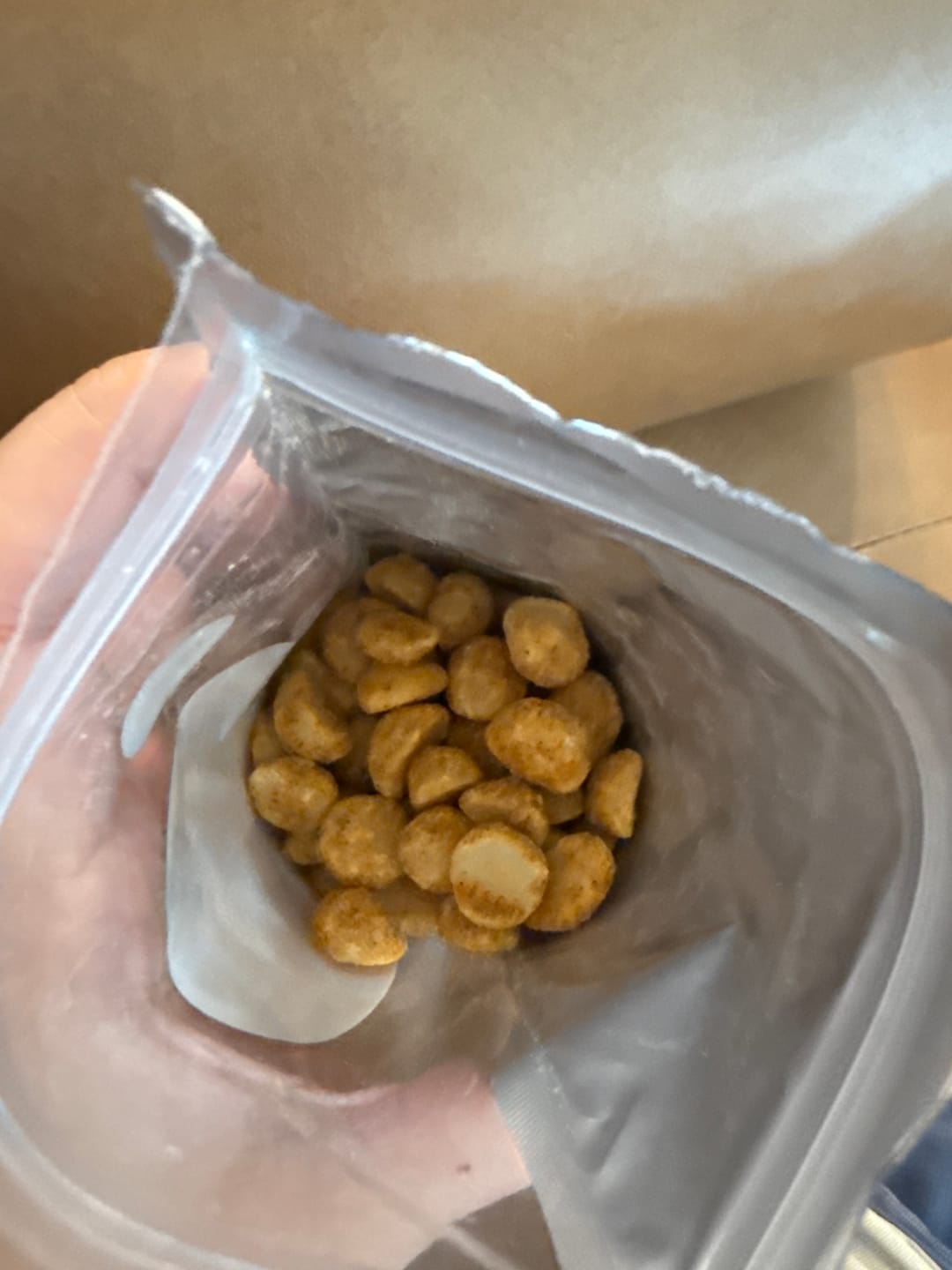 Customer photo review of Chili Spiced Macadamia Nuts