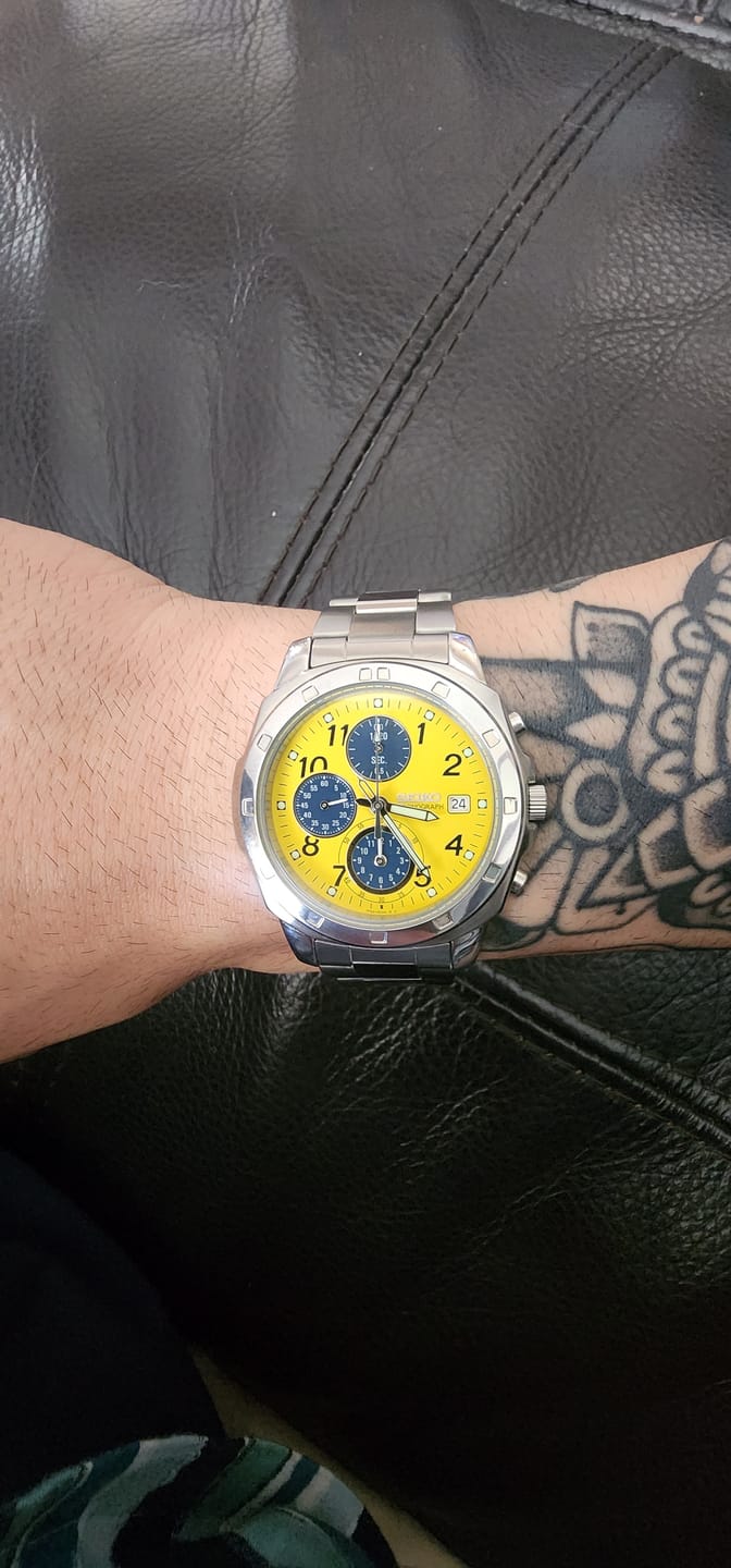 Customer photo review of Reloj Seiko Chronograph SND409P1 Quartz Acero JDM 40mm
