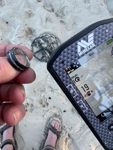 Customer photo review of Minelab Manticore Metal Detector 3 Coil Combo