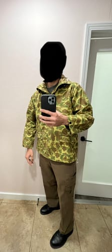 Customer photo review of USMC HBT Duck Camo Dungaree Gunner Smock (Modified)