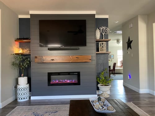 Customer photo review of Distressed Mantels