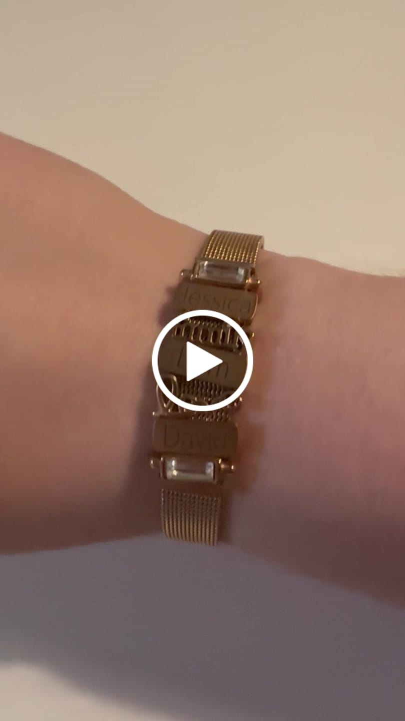 Customer video review of Mesh bracelet rosé gold luxe