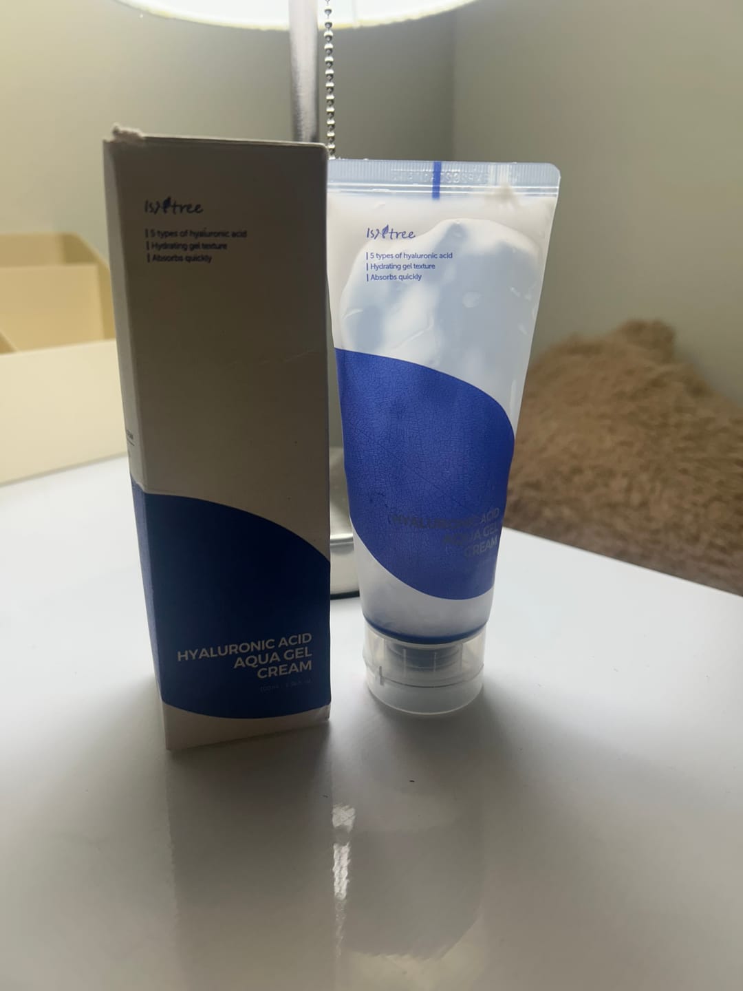 Customer photo review of Hyaluronic Acid Aqua Gel Cream