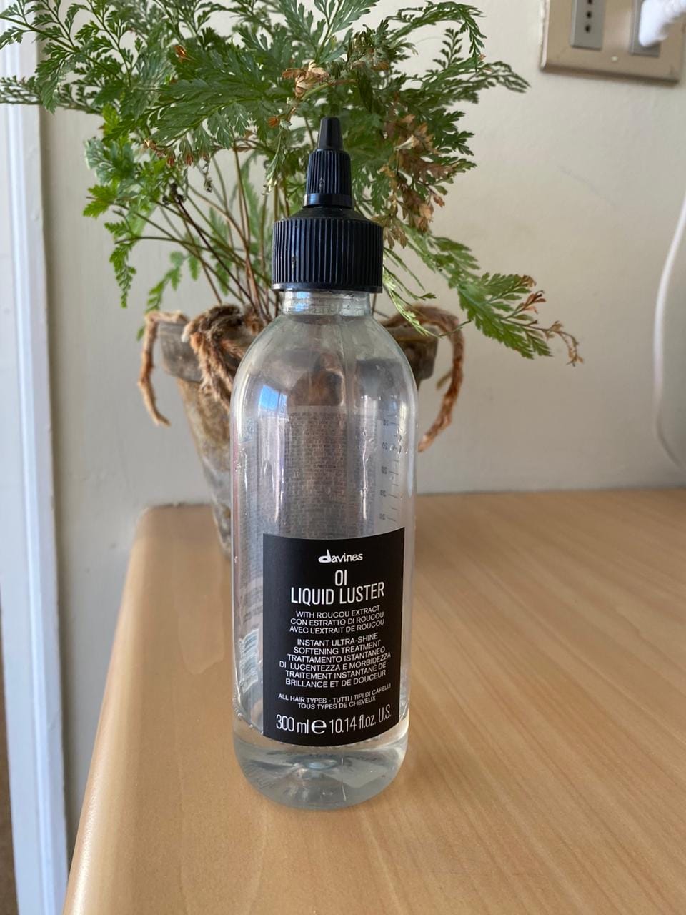 Customer photo review of Tratamiento Instantáneo Oi Liquid Luster Davines