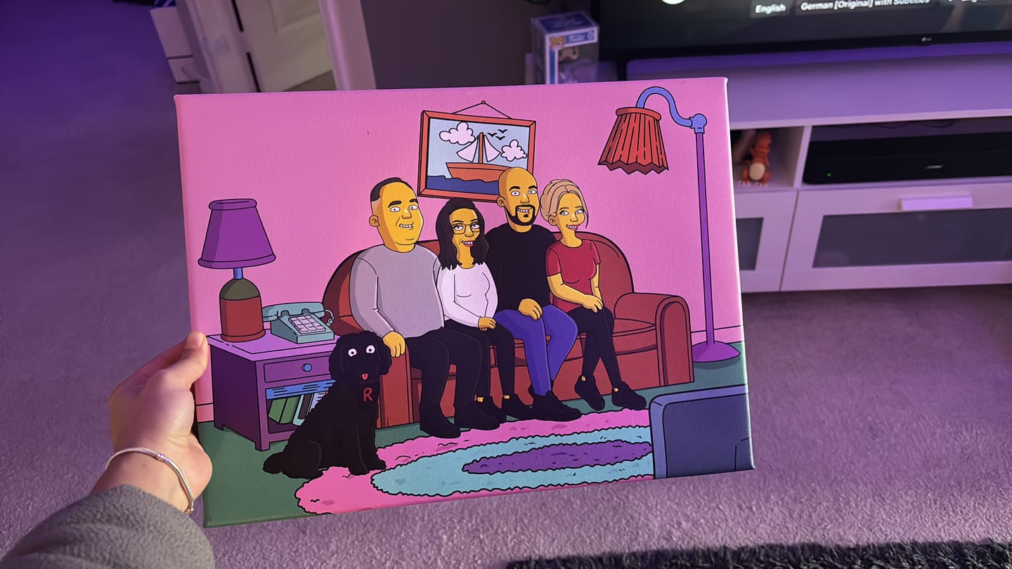 Customer photo review of 'The Simpsons' Custom Portrait