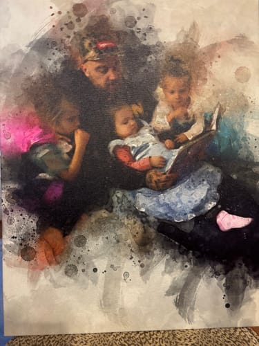 Customer photo review of Custom Watercolor Design