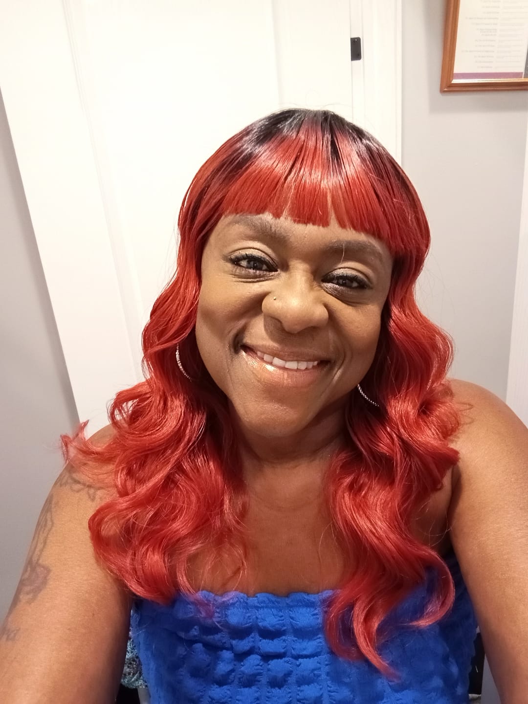 Customer photo review of Outre Synthetic Wigpop Full Wig - LAVERNE