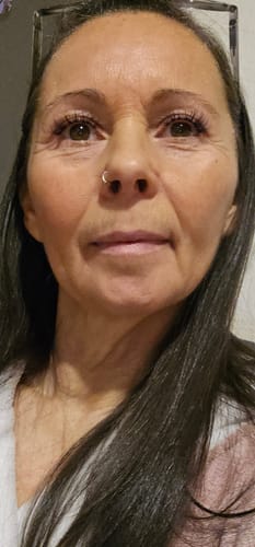 Customer photo review of Pre-Glued Lashes