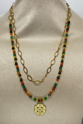 Customer photo review of 15" 4mm natural Carnelian round beads, Red agate
