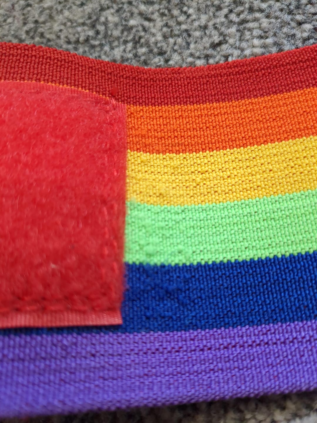 Customer photo review of Heavy Wrist Wraps, Rainbow  - IPF Approved