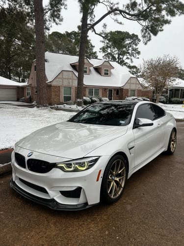 Customer photo review of F8X M3/M4 V Style Carbon Fiber Front Lip-F80/F82/F83