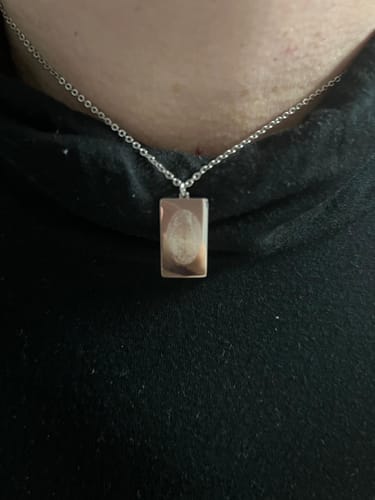 Customer photo review of Fingerabdruck | Plainkette + Gravur