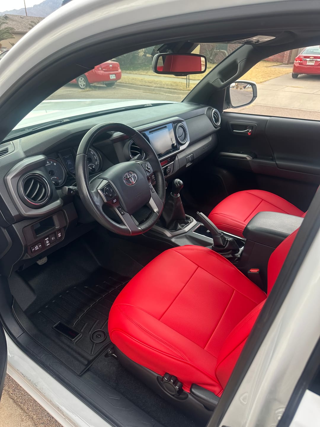 Customer photo review of 2016-23 Toyota Tacoma Custom Leather Seat Covers