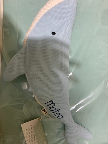 Customer photo review of Pack peluche ballena Susi invierno