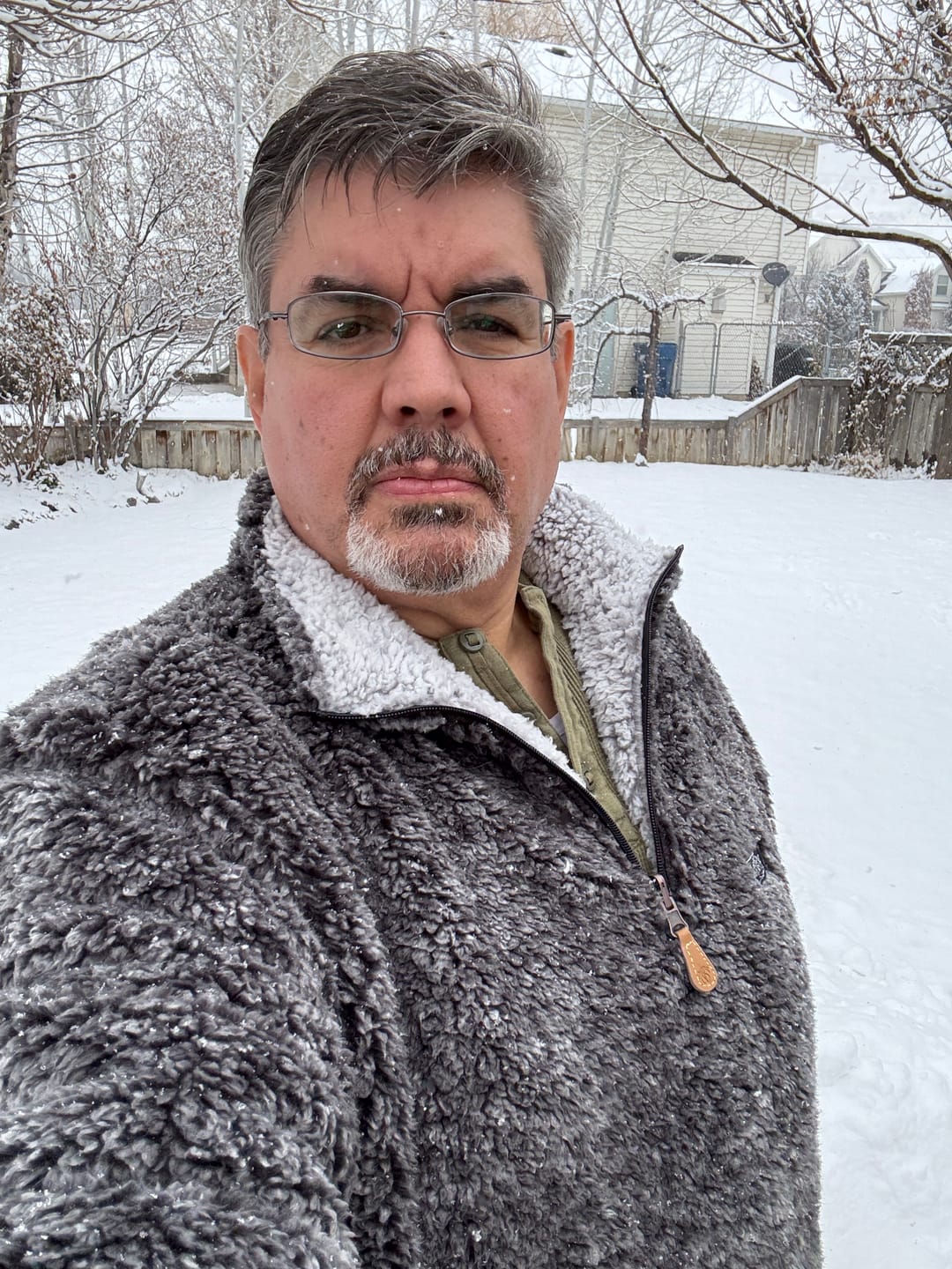 Customer photo review of Reversible Double Sherpa 1/4 Zip