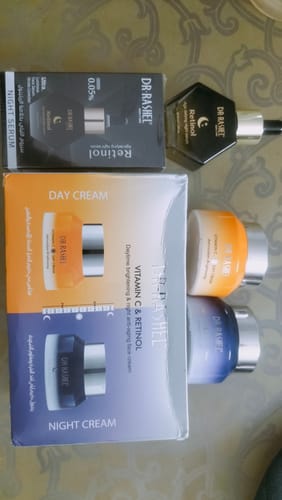 Customer photo review of Dr.Rashel Vitamin C And Retinol Day & Night Cream