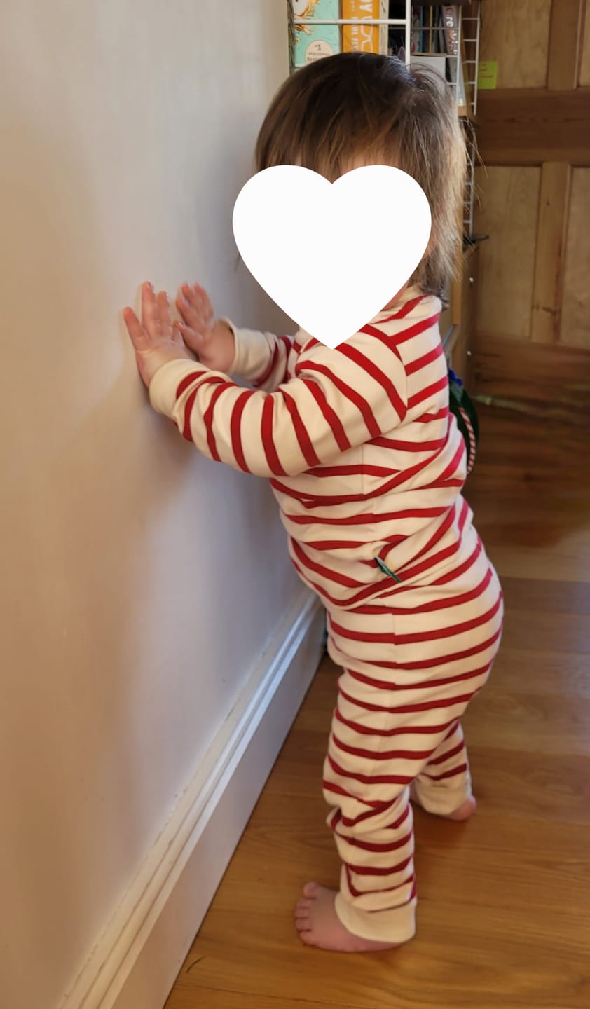Customer photo review of Stripes Forever Soft Red Organic Pyjamas