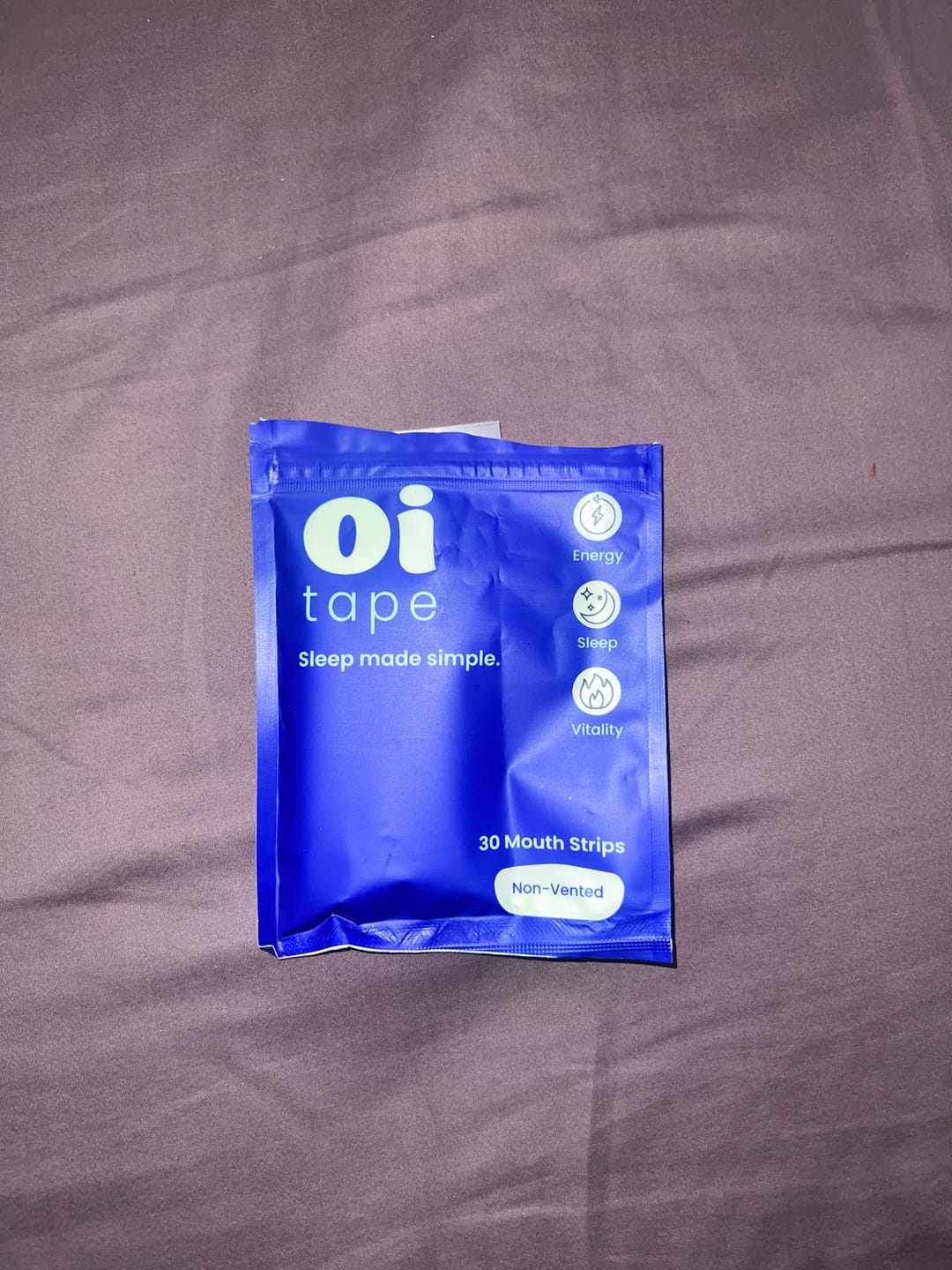 Customer photo review of oi tape™ non-vented mouth tape
