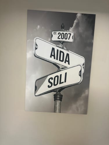 Customer photo review of COUPLES DATE OF LOVE by Cstm Canvas