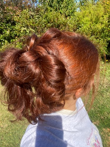 Reseña con foto de un cliente sobre Pack 3 Hennas Jamila Hair -  Cobrizo Natural y Duradero  👩🏼‍🦰
