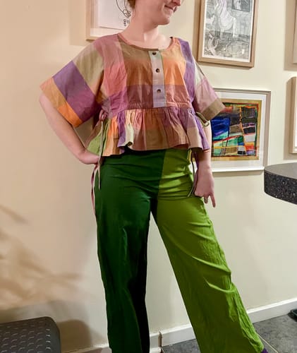 Customer photo review of BLYTHE TOP | MERIDA CHEX
