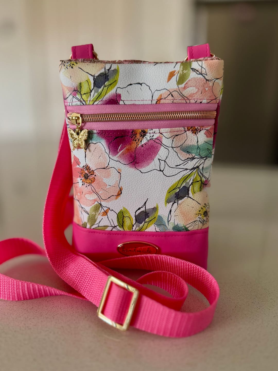 Customer photo review of Wanderlust Phone Bag Pattern