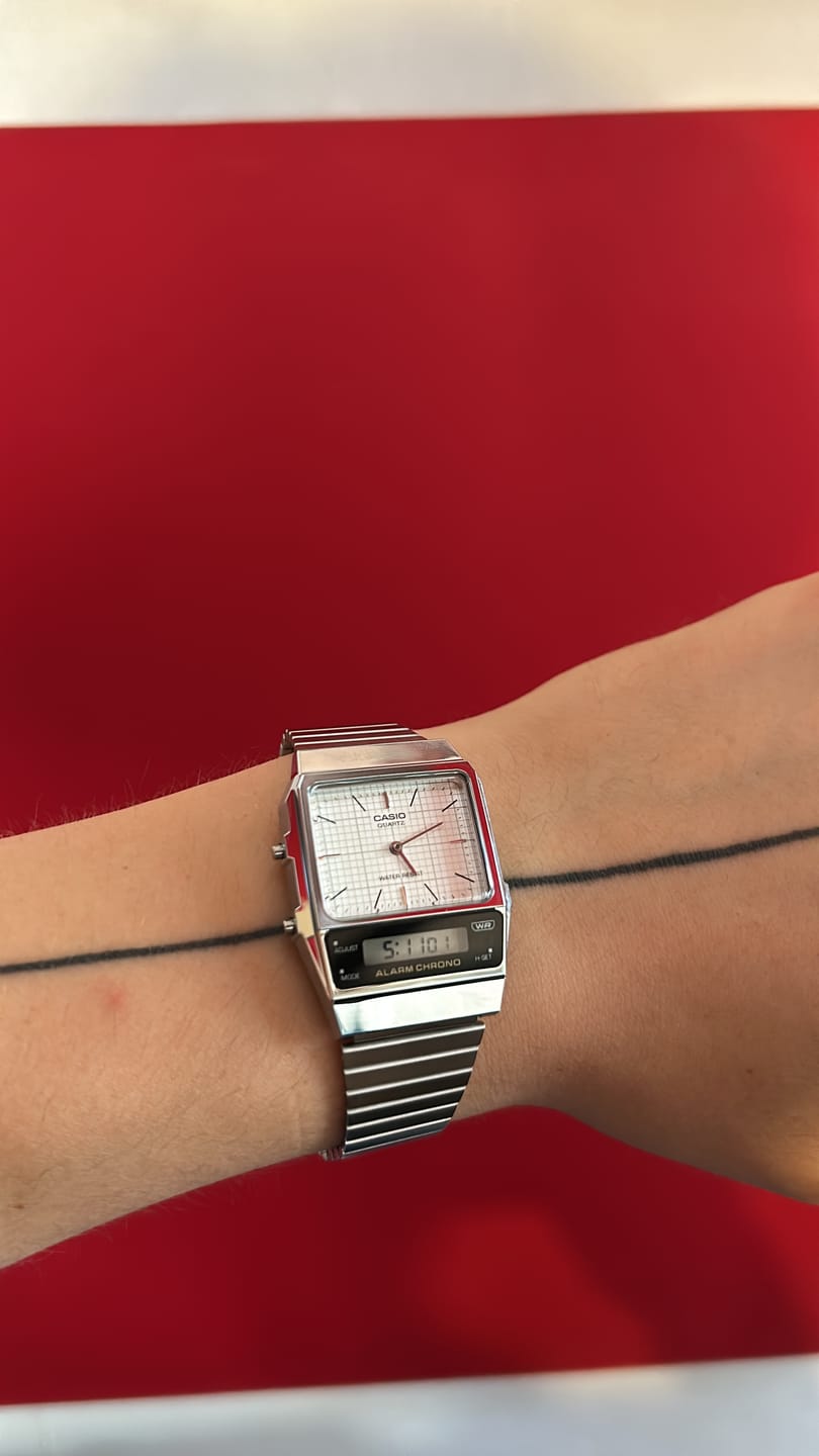 Customer photo review of Reloj Casio Vintage F-91WM-7ADF Plateado/Negro