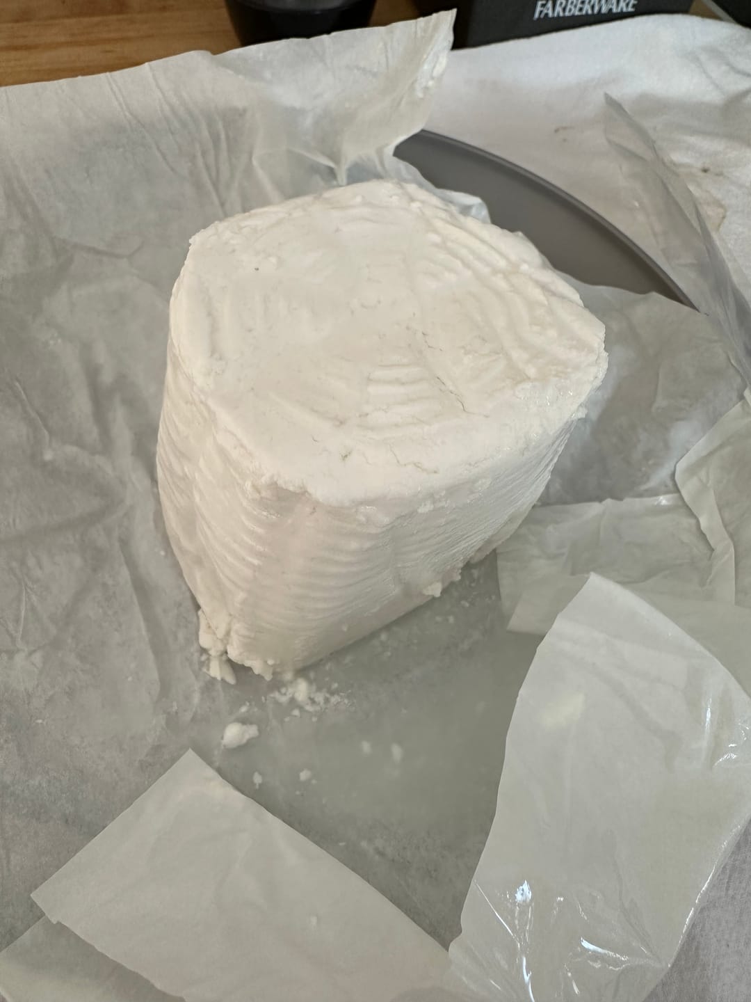 Customer photo review of Fresh Cretan Anthotyro – Traditional Greek Goat & Sheep Cheese (400–500g)