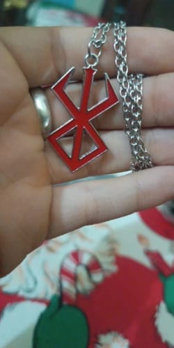 Customer photo review of BRAND OF SACRIFICE PENDANT