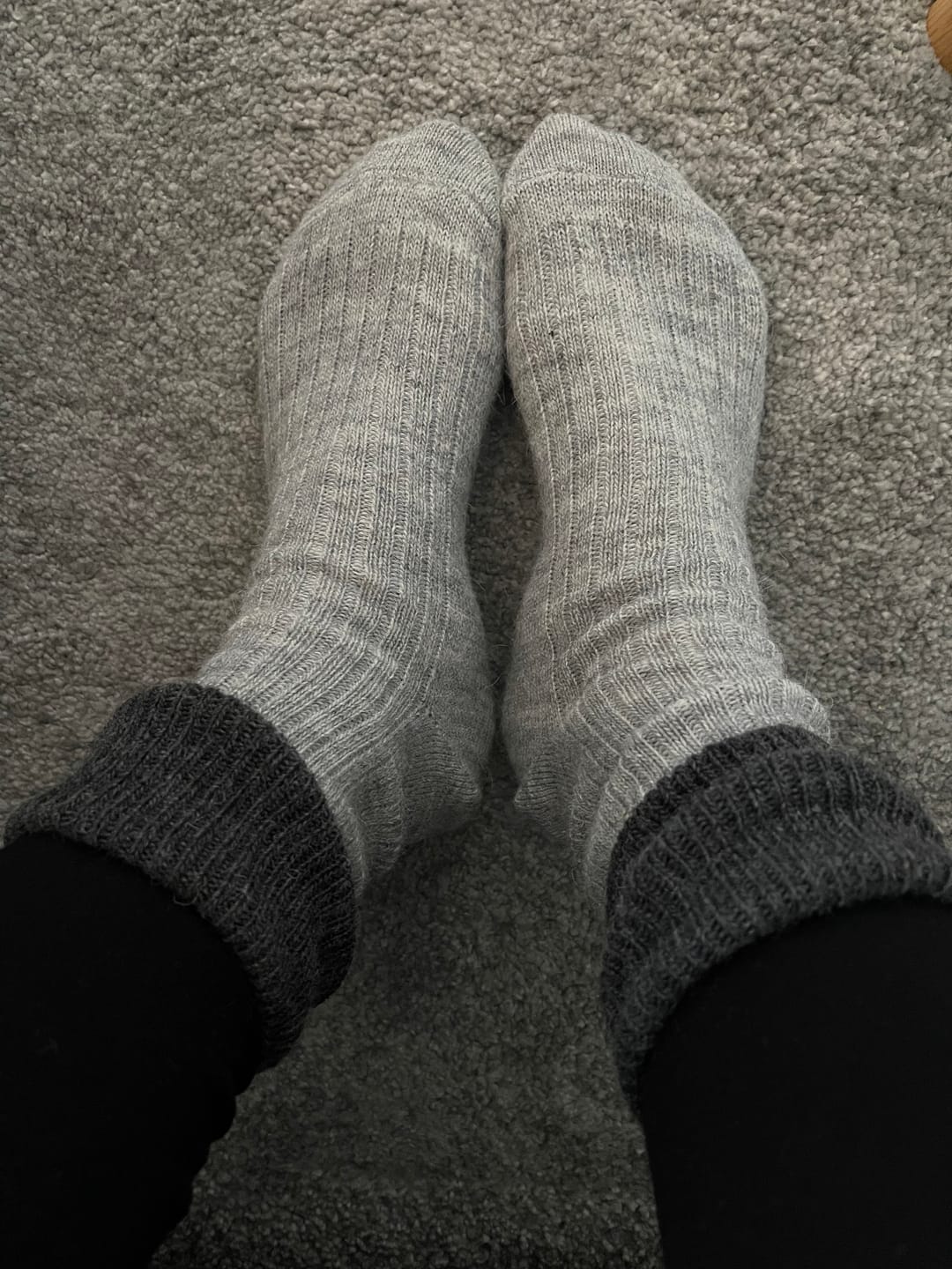 Customer photo review of Alpaka Umschlagsocken