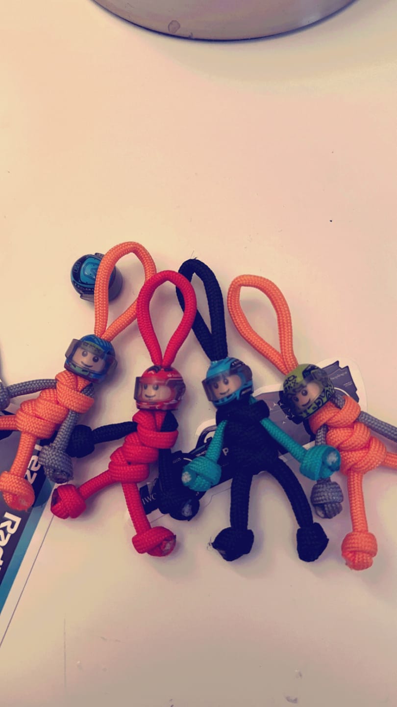 Customer photo review of Limited Edition Oscar Piastri Racing Paracord Buddy Keychain