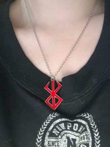 Customer photo review of BRAND OF SACRIFICE PENDANT