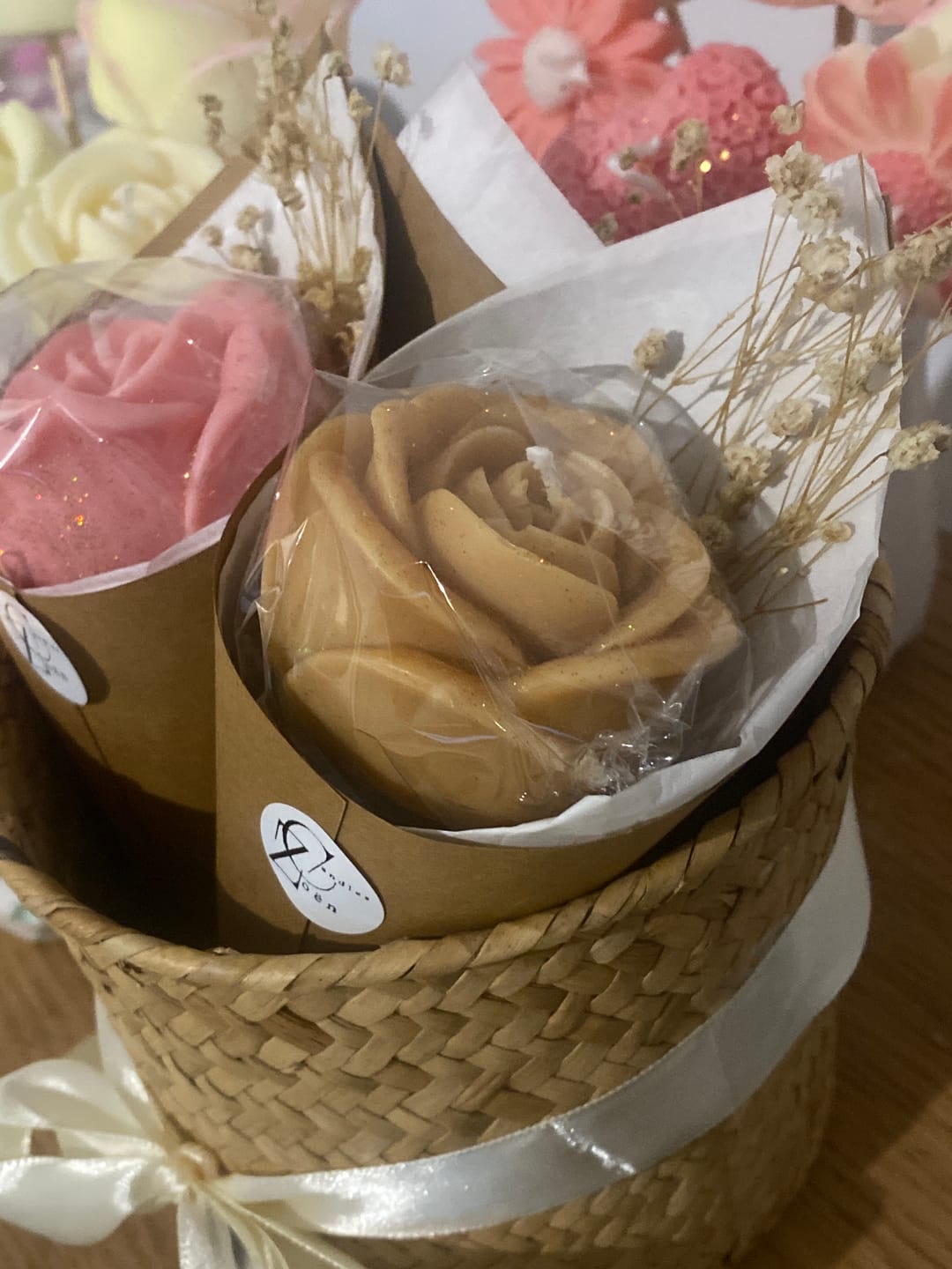 Customer photo review of Colorante líquido para velas MARFIL