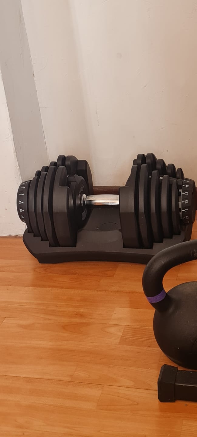Customer photo review of Mancuerna Ajustable 40 kg IRONSIDE