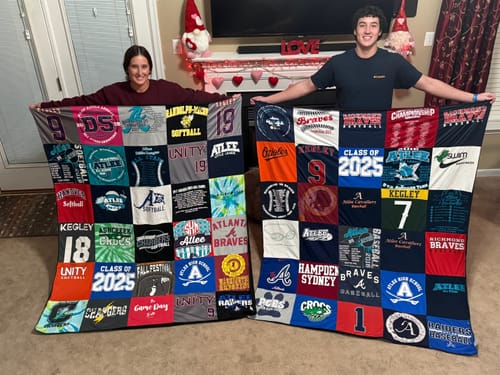 T-shirt quilt featuring atlantic braves by Mickie from VA