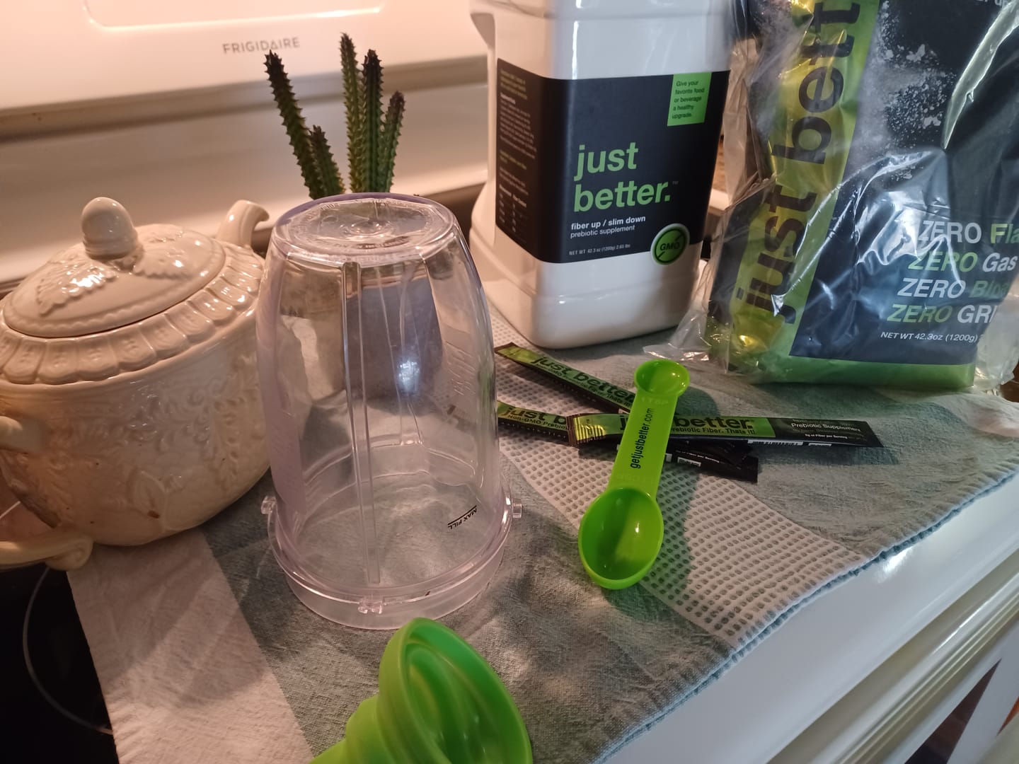 Customer photo review of just better.® prebiotic supplement 200 Serving Pouch (1200g)