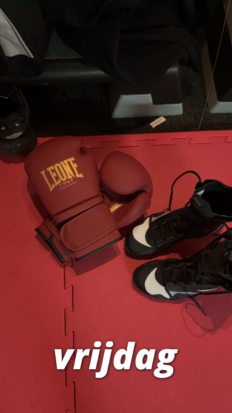 Customer photo review of Leone Bokshandschoenen GN059X - Bordeaux/Goud