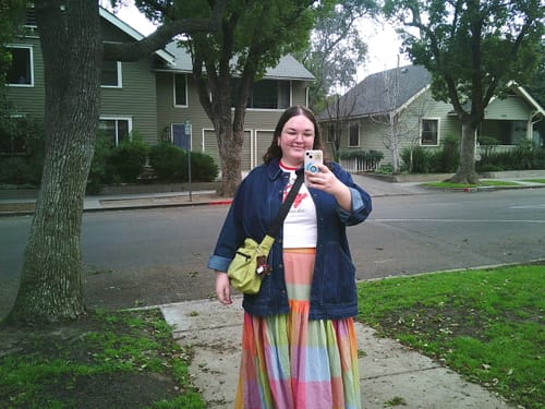 Customer photo review of LEILA SKIRT | JUPITER CHEX