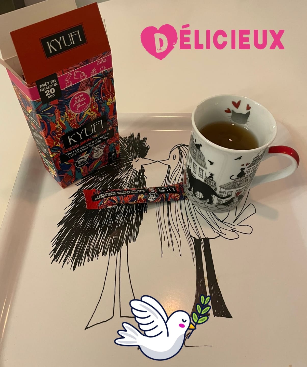 Customer photo review of Thé Noir Instantané À La Menthe - Recette Authentique