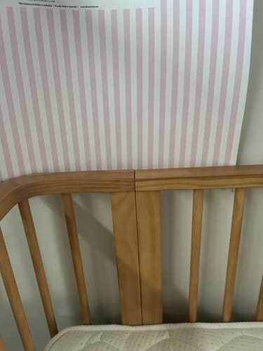 Customer photo review of Petite Stripe Pink Wallpaper
