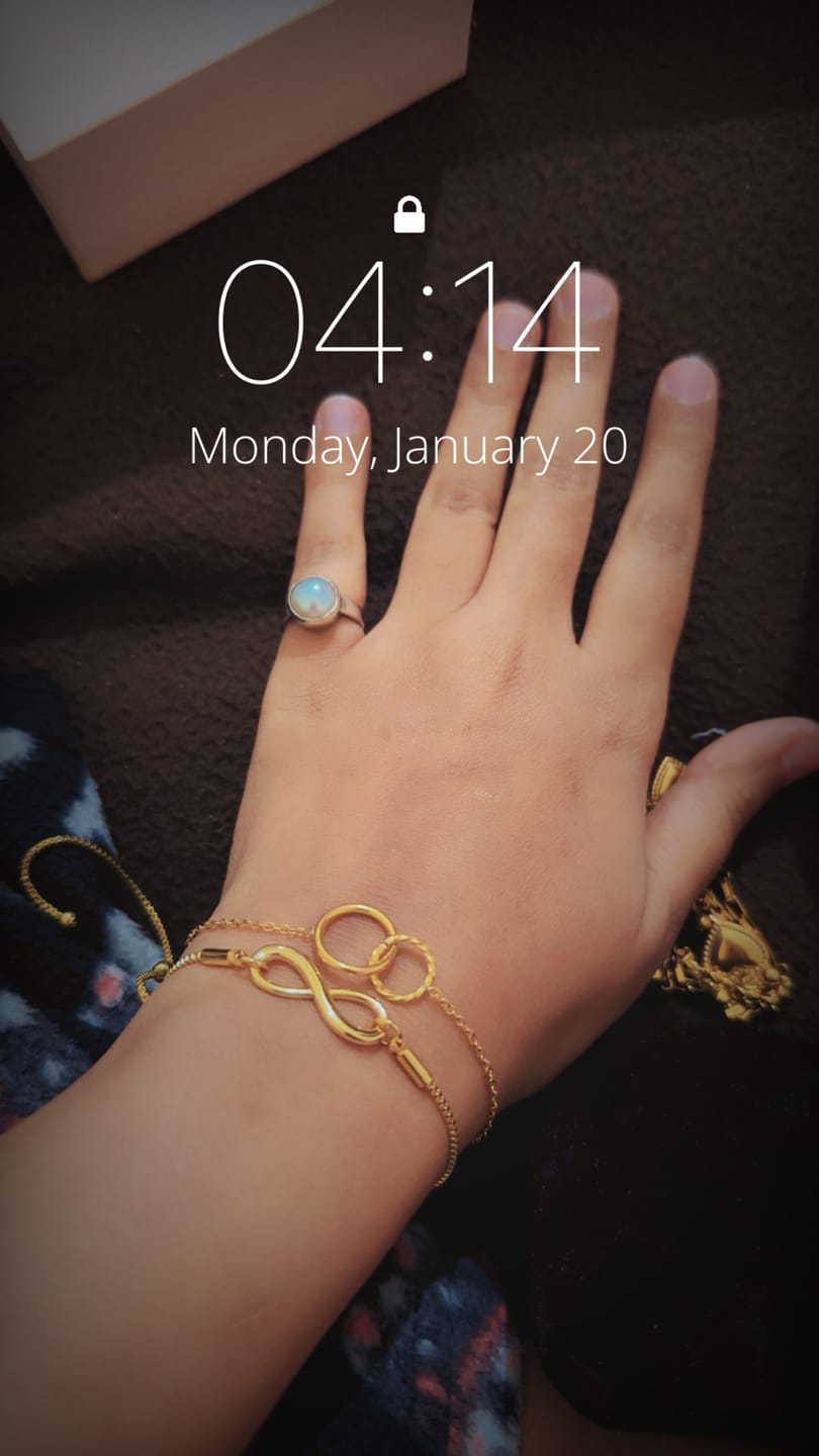 Customer photo review of Double Rings Bracelet