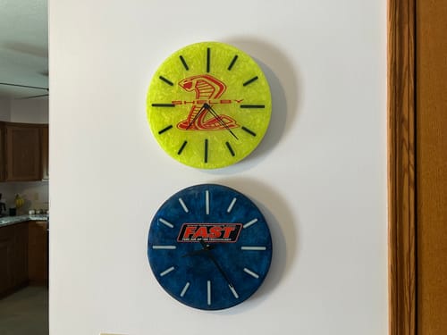 Customer photo review of 12x1" Deep Clock Silicone Mold For Epoxy Resin - 12" Clock Mold Style 1