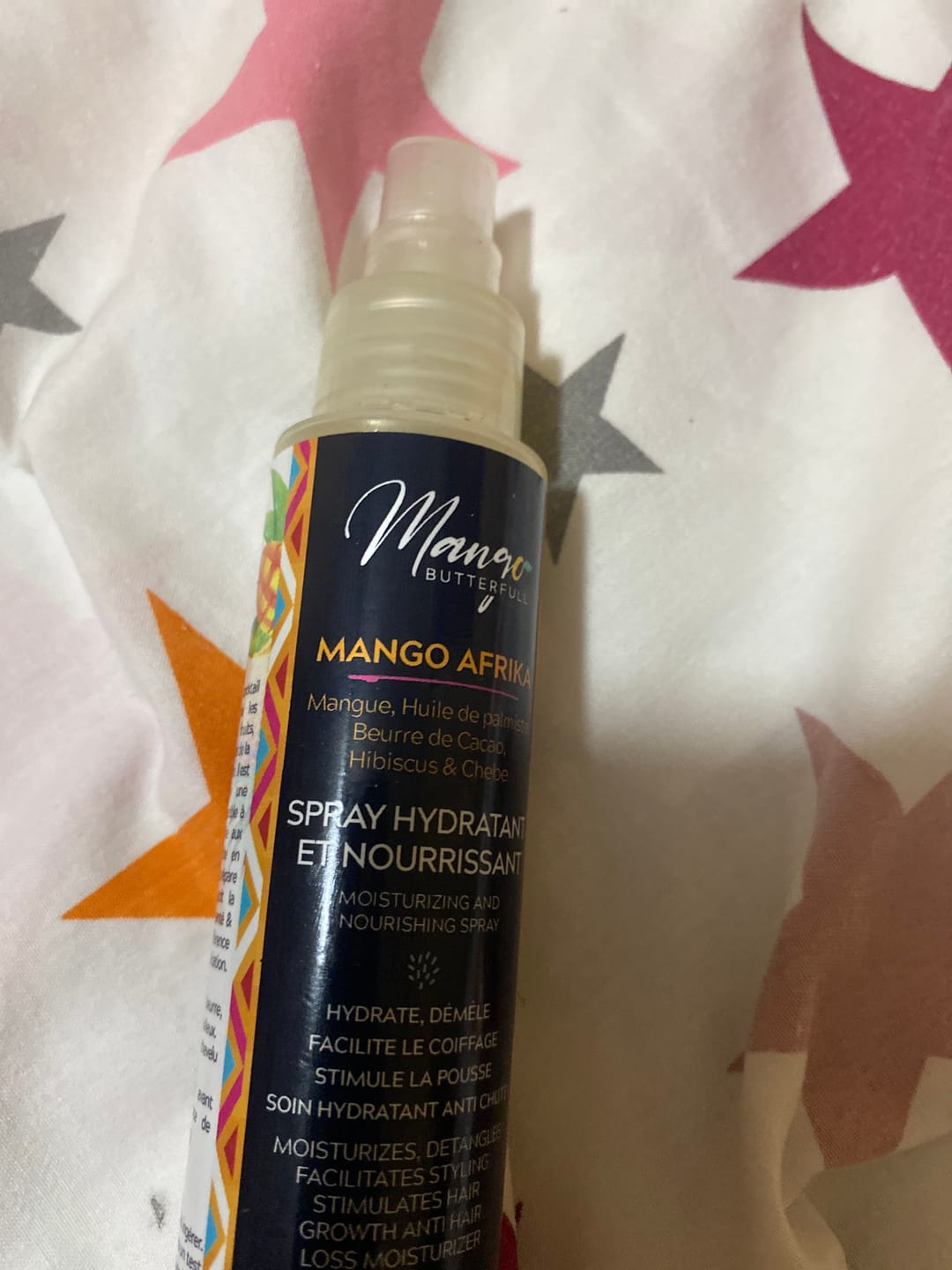 Customer photo review of Spray Hydratant et nourrissant - MANGO AFRIKA