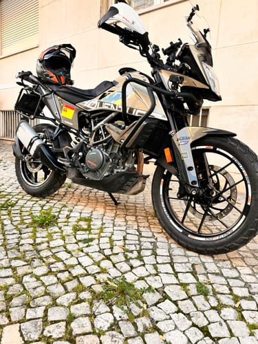 Customer photo review of KTM 390 Adventure GRAPHICS - "Waypointer" (Sand)
