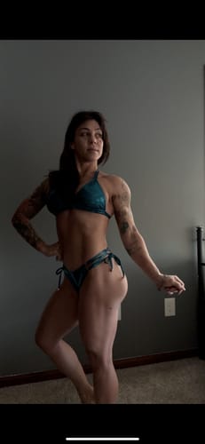 Customer photo review of EDEN SCRUNCH BOTTOM - GLITTER AQUA